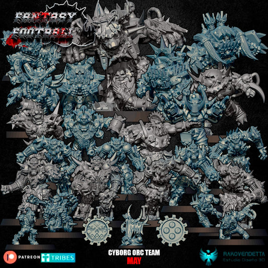 Rakovendetta Estudio Cyber Orc Fantasy Football Team